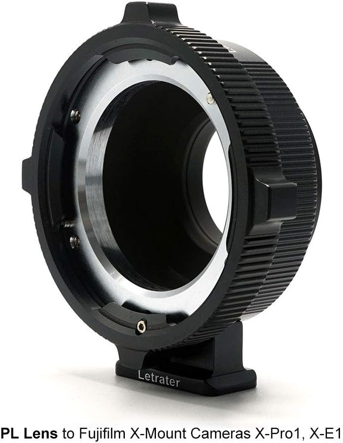Exclusive Discount 60% Price Letrater Lens Mount Adapter PL-FX for PL cine Lens Converter to Fuji X-Mount Cameras- X-Pro1/X-Pro2/X-E1/X-E2/X-E2s/X-E3/X-H1/X-T1/X-T2/X-T3, etc, Matte Black