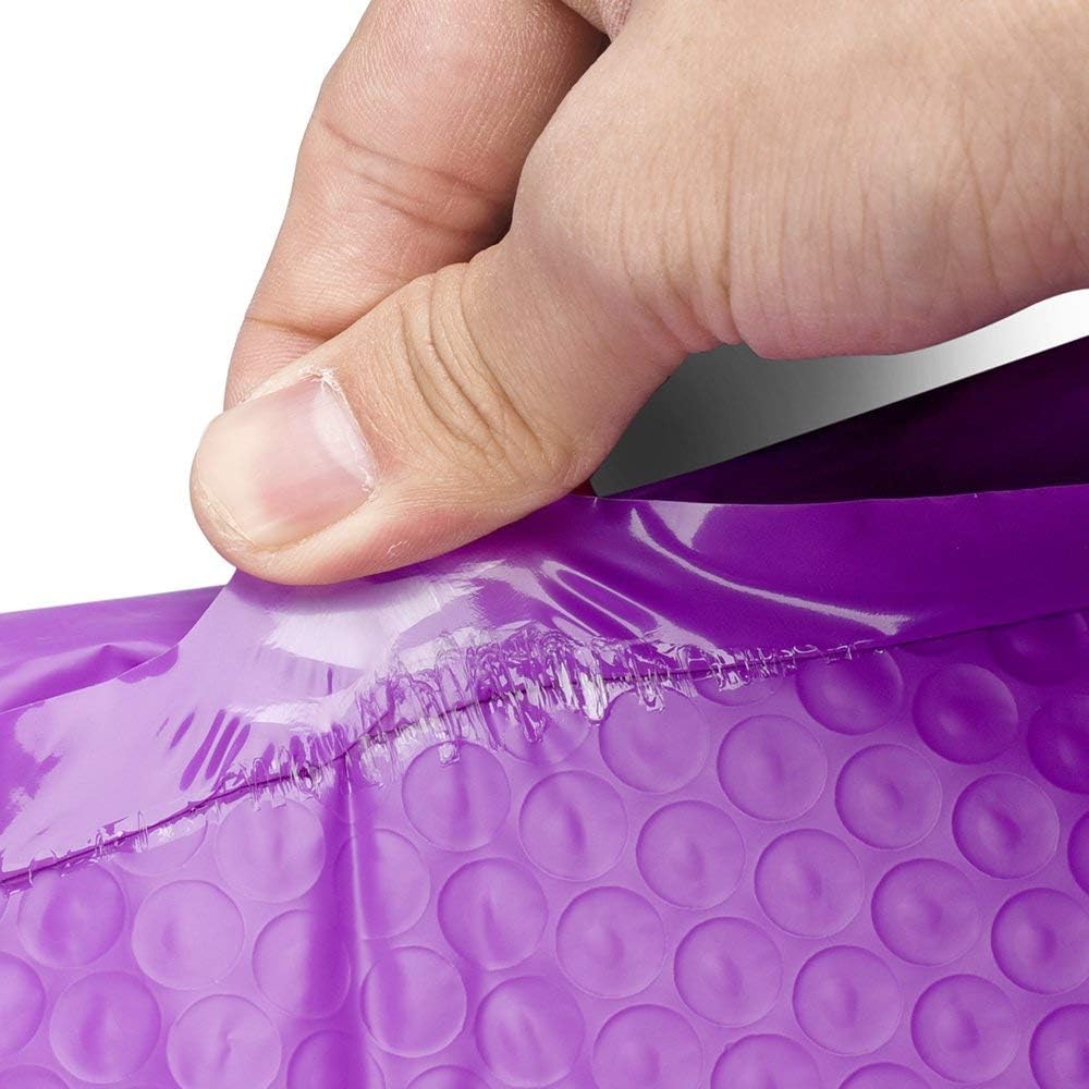 Metronic Bubble Mailers 8.5x12 Inch 250 Pack Purple Bubble Mailer Usable Size 8.5x11" Self-Seal Padded Envelopes Packaging Supplies for Small Business, Boutique,Bulk #2
