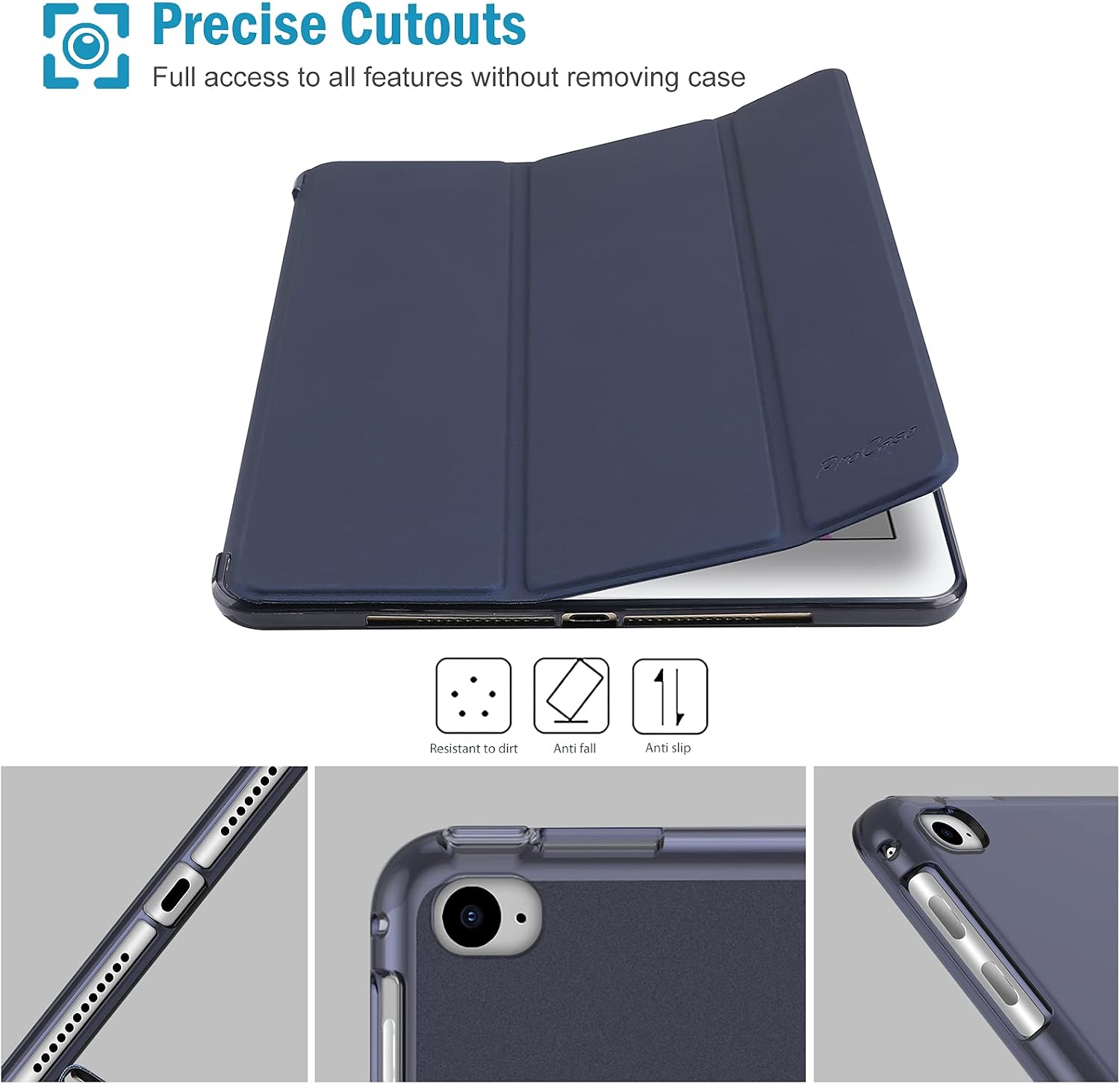ProCase Soft Hülle für iPad 9.7 Zoll 6. Generation 2018/5. Generation 2017 /iPad