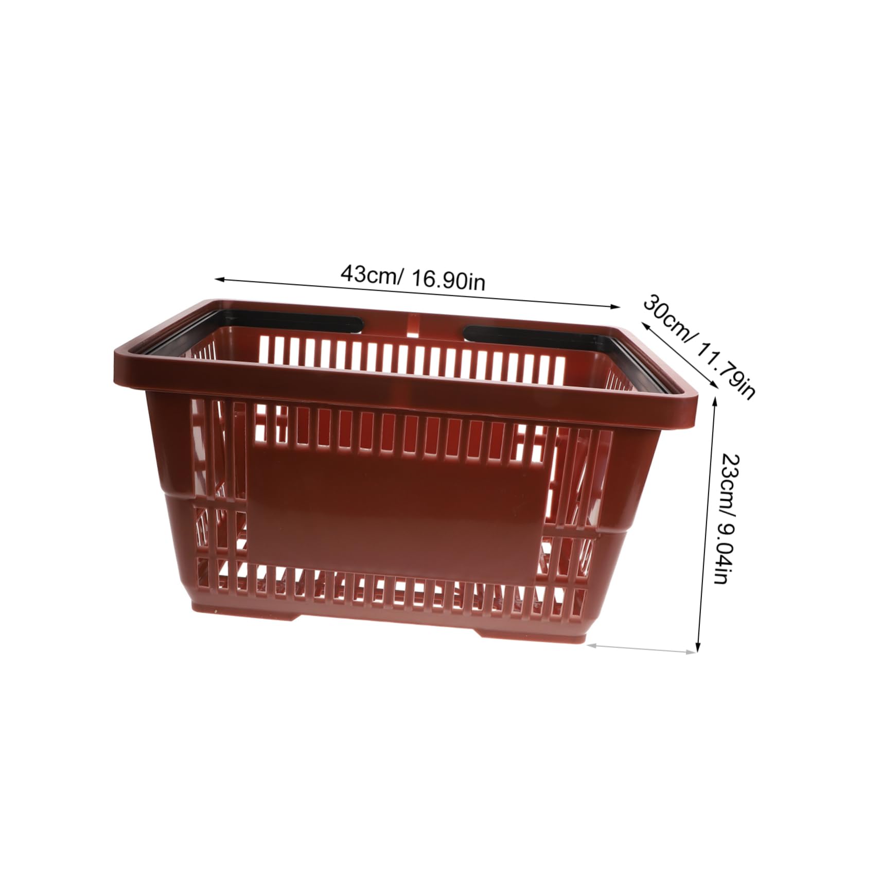 Einkaufsbasket Kunststoffkorb Mit Ergonomischem Griff Stabiler Aufbewahrungskorb Für Snacks Obst Und Mehr Für Supermärkte Und Geschäfte Leicht Zu Reinigen Und Tragbar