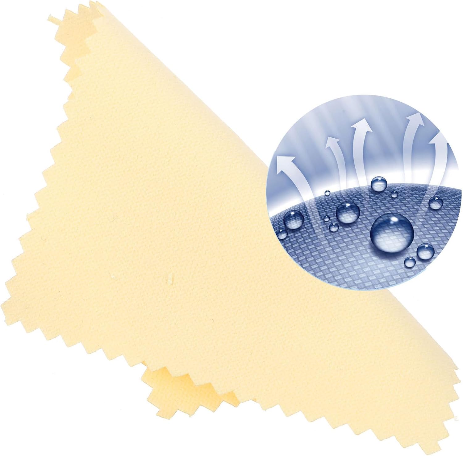 30pcs Jewelry Polishing Cloth for Silver Accessories, Portable Yellow