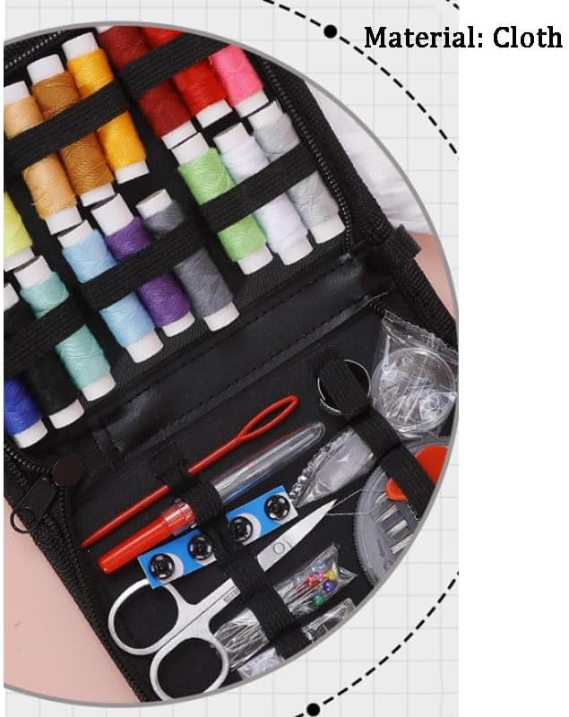 LWECMGSA Fabric Sewing Kit Needle Thread Hand-Sewing Clothes Portable Box Practical
