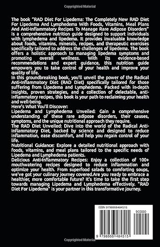 RAD Diet For Lipedema: The Completely New RAD Diet For Lipedema And Lymphedema With Foods, Vitamins,