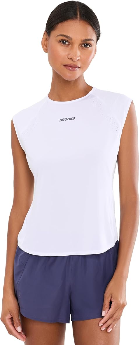 Brooks Dash Cooling Short Sleeve, цвет: Белый