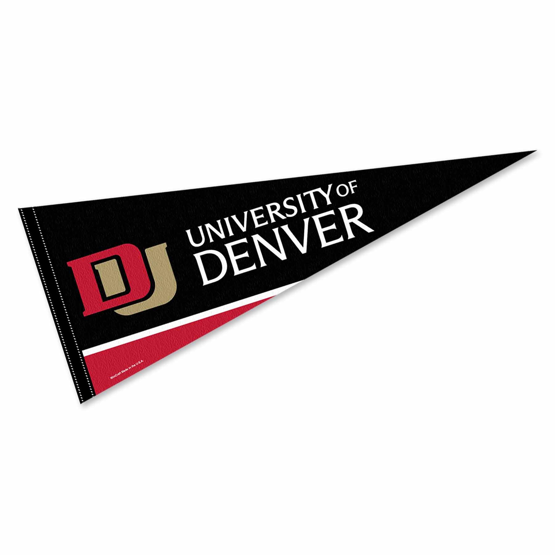 College Flags & Banners Co. Denver Pioneers Wordmark Logo Pennant Banner Flag