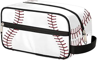 Baseball Hanging Toiletry Bag,Travel Hygiene Kits for Boys Mens,Waterproof Makeup Carry-on Bags,Cosmetic Bag,TSA Approved Shave Dopp Kit for Toiletries Shower Bathroom Accessories Gifts