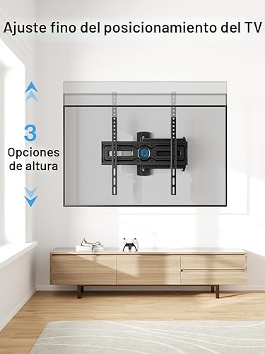 Miniatura 4 de Pipishell Soporte de pared para TV de movimiento completo para la mayoría de televisores planos y curvos de 26 a 60 pulgadas de hasta 77 libras,