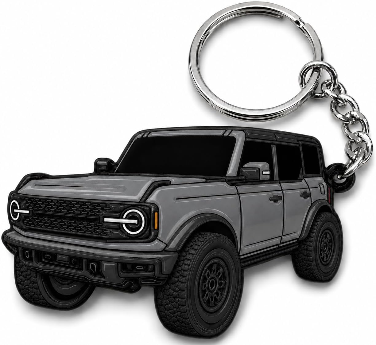 Bronco Keychain Accessories 4 door key chain Fob Cover Cool Mods compatible with Ford Bronco 2021 2022 2023