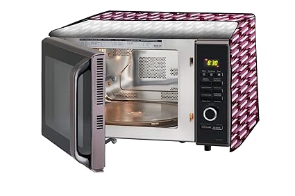 Stylista Microwave Oven Cover for Kenstar 20 L Convection KJ20CBG101 Symmetric Pattern Voilet
