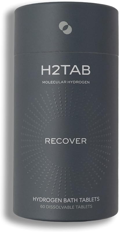 H2TAB Tabletes de banho com hidrogênio molecular, sem fragrância, 60 unidades
