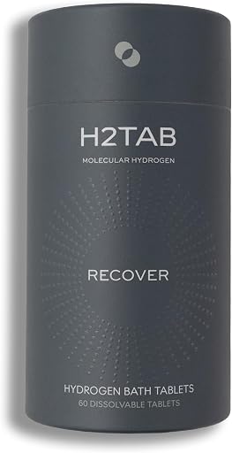 Molecular H2TAB Hydrogen Bath Tablets, 60 Count, Fragrance-Free | Muscle Relief, Skin Hydration, Oxidative Stress Support, Magnesium-Based, Antioxidant Detox Bath