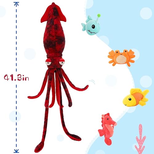 Vista 95 de Juego de 7 juguetes de peluche de dragón verde gigante de 21.7 pulgadas, animal de peluche con 4 bebés y 2 huevos, dinosaurios de peluche para niños