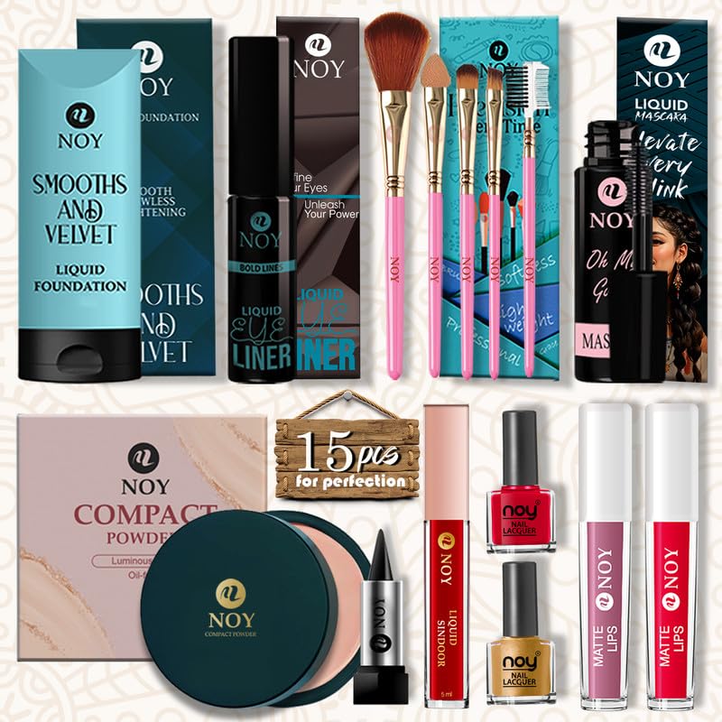 NOY Glam Makeup Combo For Women Ideal For Beginners Gift Ready Set For Girls-image-5