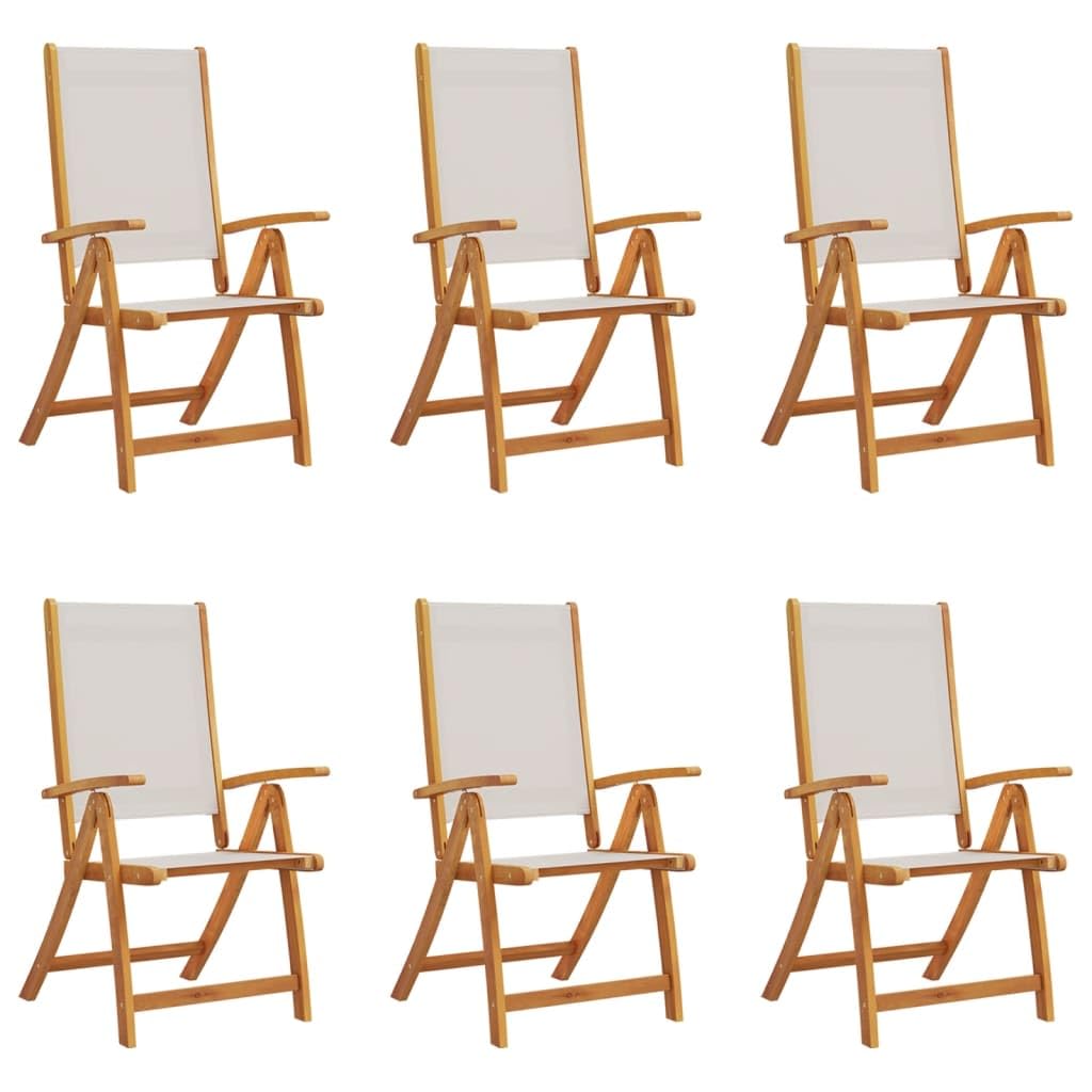 Chaises pliables de jardin lot de 6 pour sublimer vos terrasses et barbecues en famille