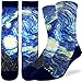 Good Luck Sock Men's The Starry Night Socks, Adult, Shoe Size 8-13