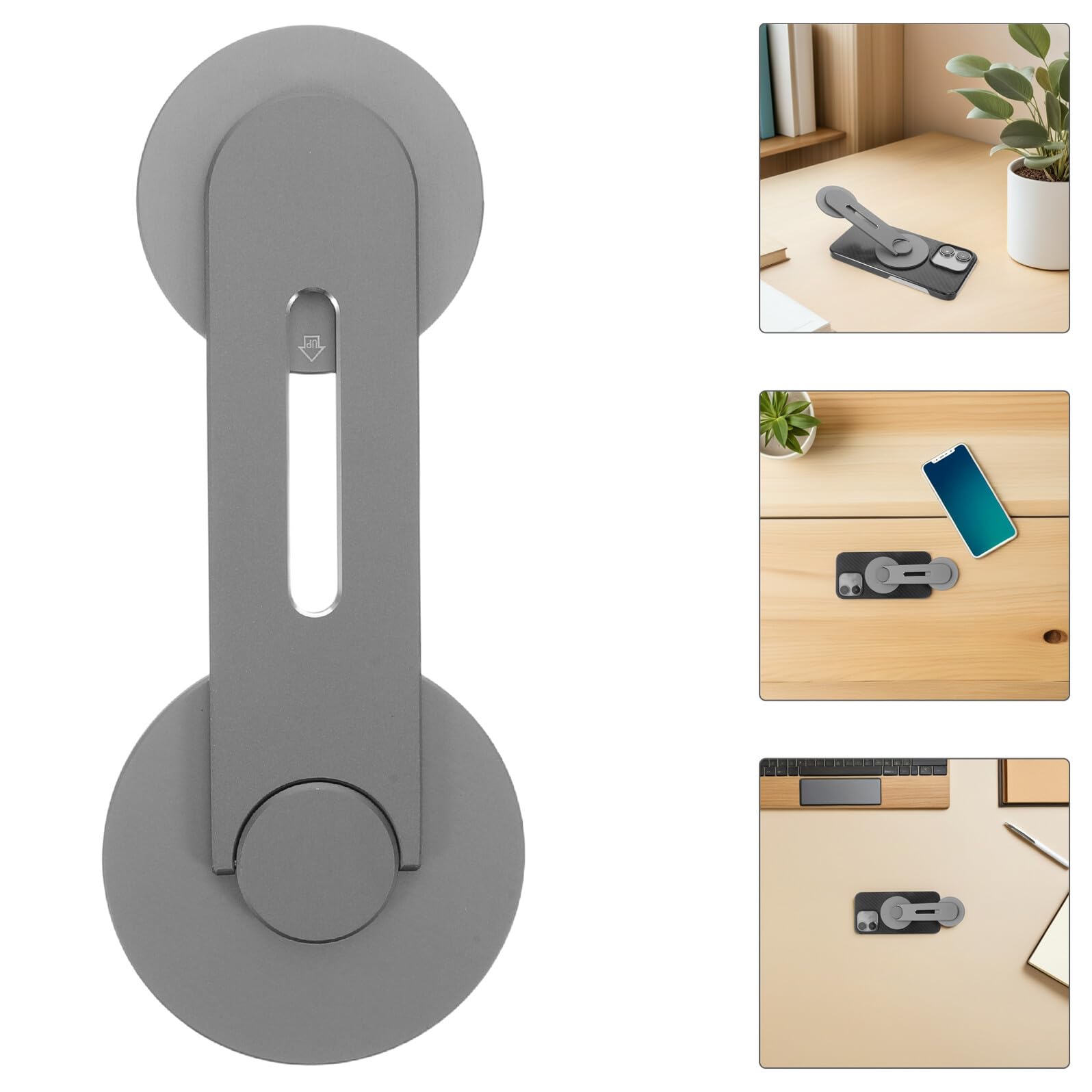 Soporte Magnético Aluminio, Brazo Plegable Portátil Teléfono