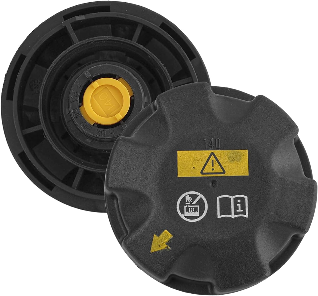 17117639020 Radiator Expansion Tank Cap,Coolant Reservoir Cap Replacement for BMW 328i 330i E82 E84 E90 F01 F04 F06 F07 F15 F16 F26 F32 F33 F87 X3, Replace 17117521071,140 KPa