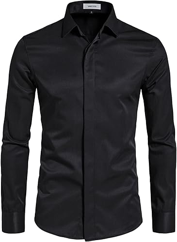 Camisas de vestir de manga larga para hombre