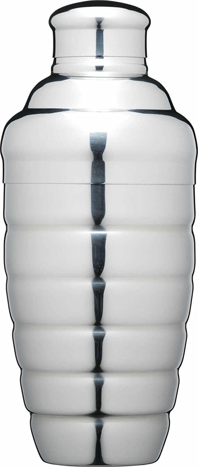 Shaker à Cocktail Barcraft En Verre Taillé - 400ml Avec Passoire Inox - Style Rétro
