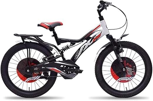 Hero F11 Kids Bike | Dual Suspension, SEMI Fat Tyres, 20-Inch Wheels, Alloy Steel Frame | Modern Design - Black
