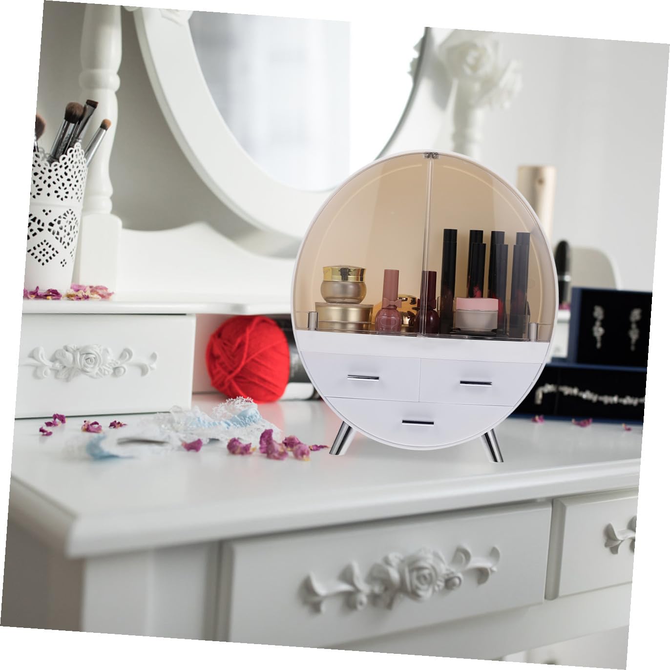 Boîte de Rangement pour Cosmétiques à Tiroir Pc, Usage Domestique Élégant