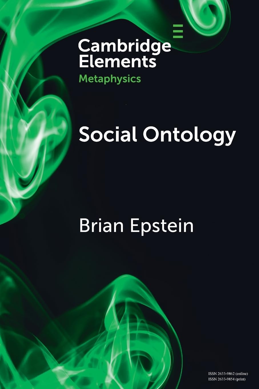 Social Ontology (Elements in Metaphysics). Epstein, Epstein, 9781009290548**