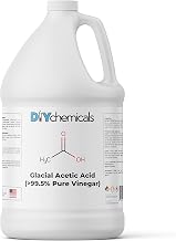 Glacial Acetic Acid 99.9% Concentration - High Purity Vinegar for Industrial & Home Use, Made in USA by DIY Chemicals - Gallon (128 fl oz)