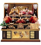 Amazon | 雛人形 久月 ひな人形 七段飾り 十五人飾り よろこび雛 h083