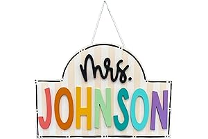 Personalized Teacher Door Sign: A Warm Welcome to the Classroom