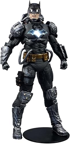 DC Multiverse 7 pulgadas - Traje de material peligroso de Batman (logotipo iluminado) (etiqueta dorada)