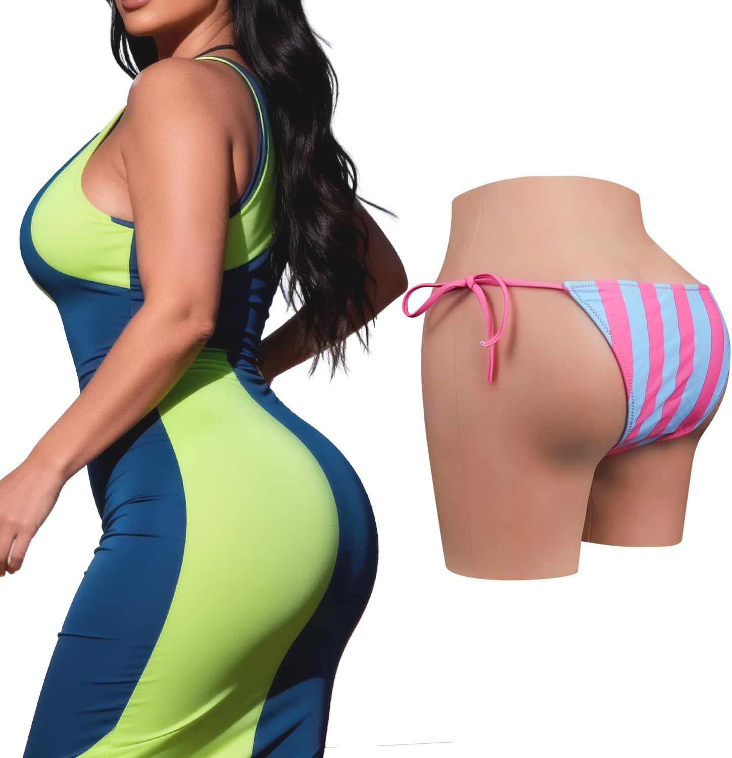 Silicone Hip Enhancer Pants,Crossdressing Hiding Gaff Panty for Crossdressers Transgender Dragqueen Cosplay
