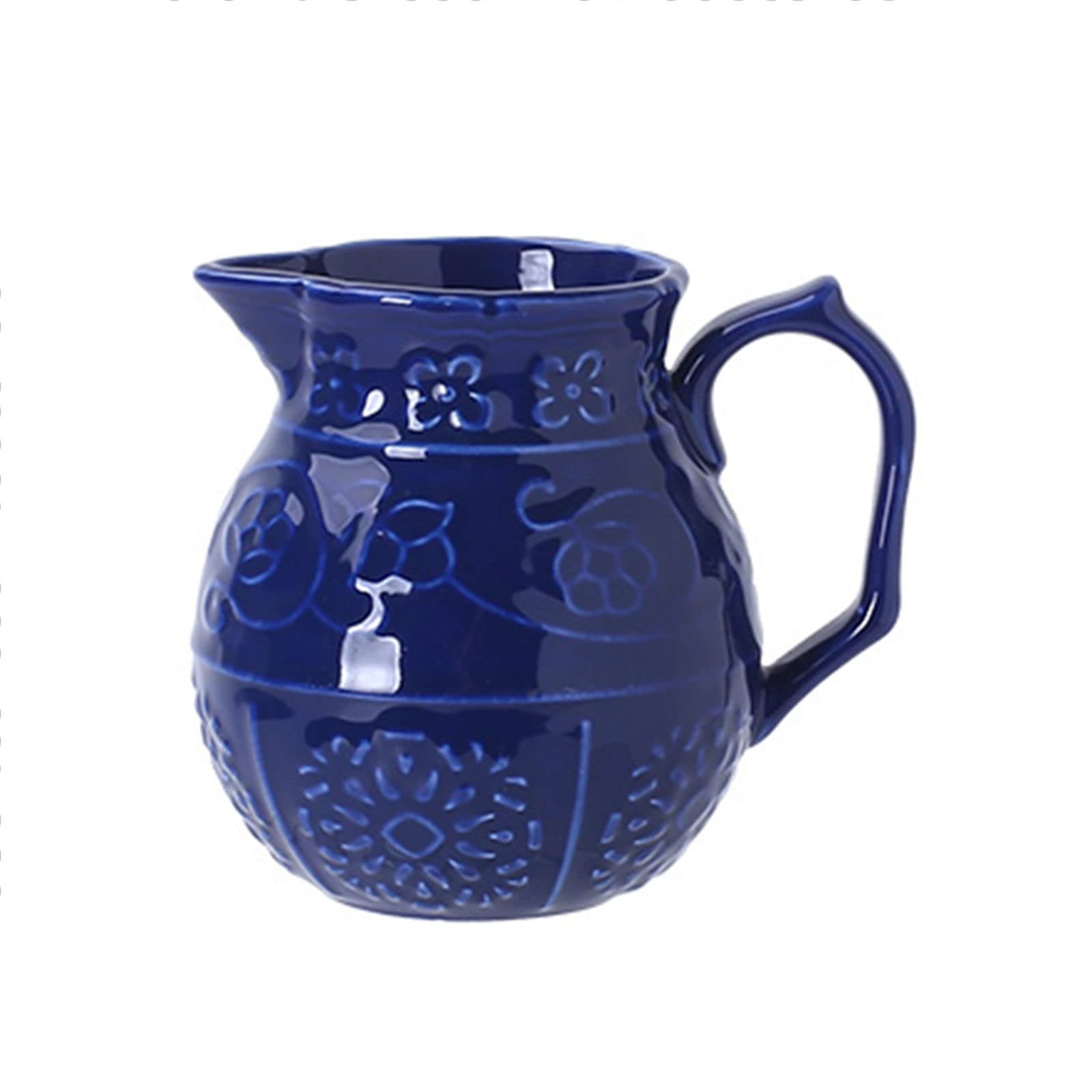 EPASHA sugar bowl,French Milk Jug, Dark Blue Creamer Creamer Jug, Coffee Serving Set, Cream Pitcher -Navy-Milk jug
