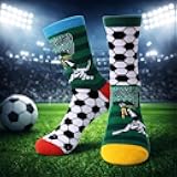 Novelty Funny Socks for Boys - Fun Gamer/Football Crew Sock Teen Boy Ideas Cool Christmas Birthday Prenent