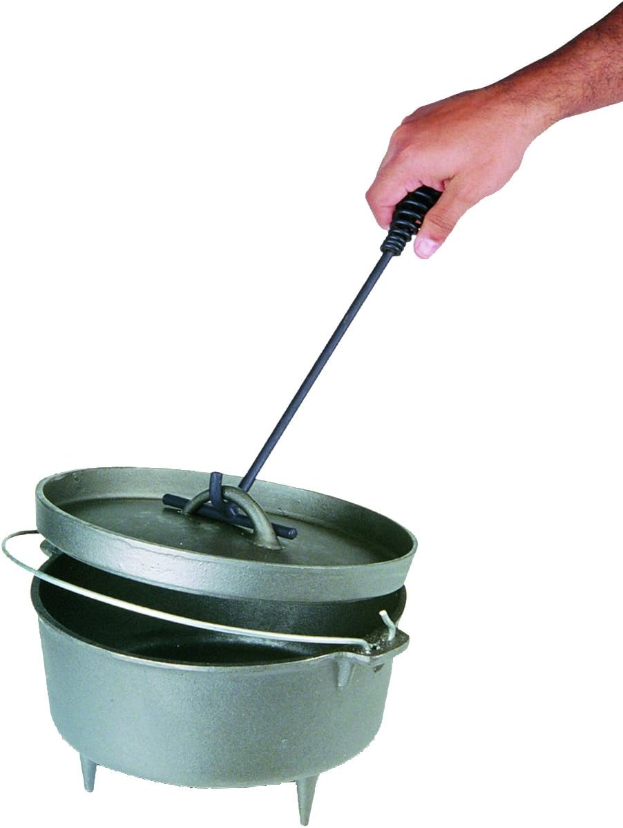 Texsport Camp Cast Iron Dutch Oven Lid Lifter, Black