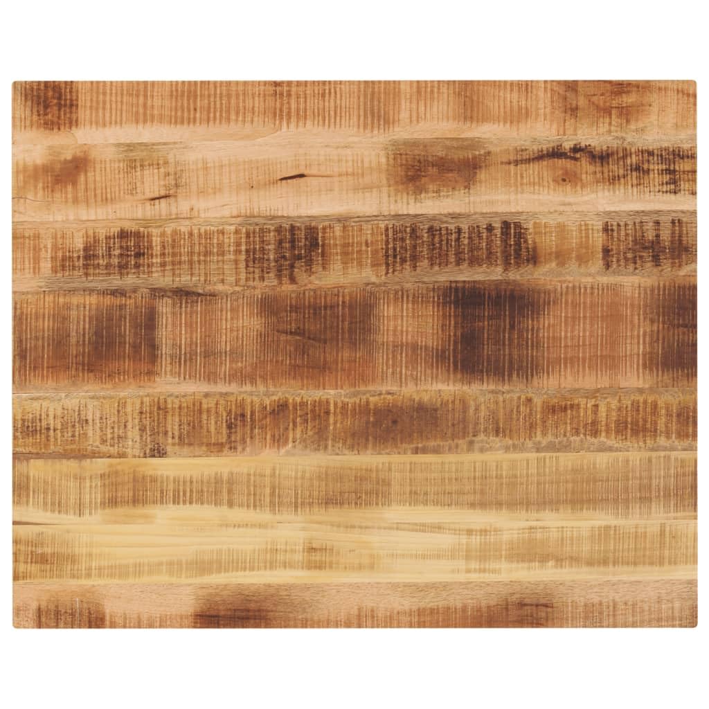 Plateau de table rectangulaire cuisine et bureau en bois de mangue