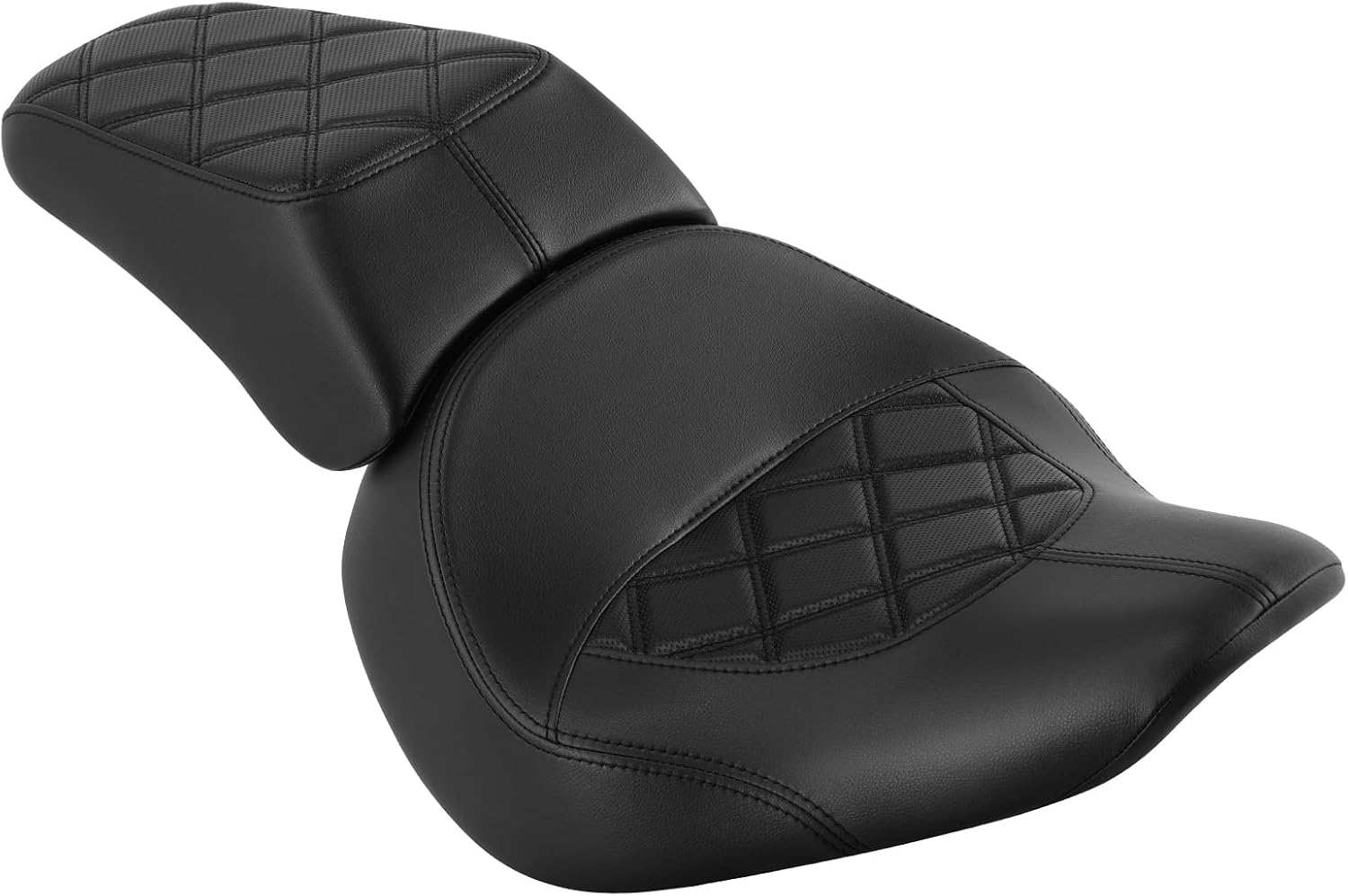 Green-L Rider&Passenger Seat Fit for Harley Softail 2007-2017 Fat Boy FXST FXSTB FXSTC 2006-2015 Driver Cushion Pillion Set Custom (Style B)