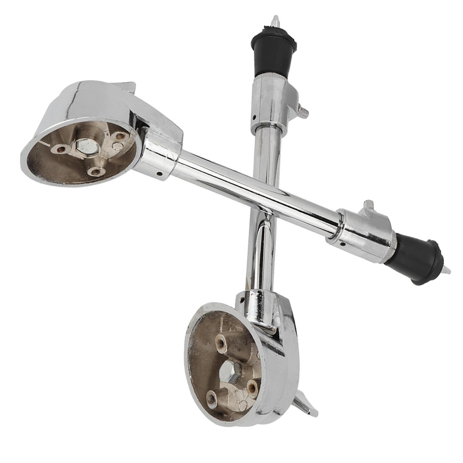 Gambe per Grancassa, un Paio di Speroni per Grancassa in Metallo con Piedini Antiscivolo per la Stabilità dello Strumento, Componenti Hardware come Parti di Ricambio