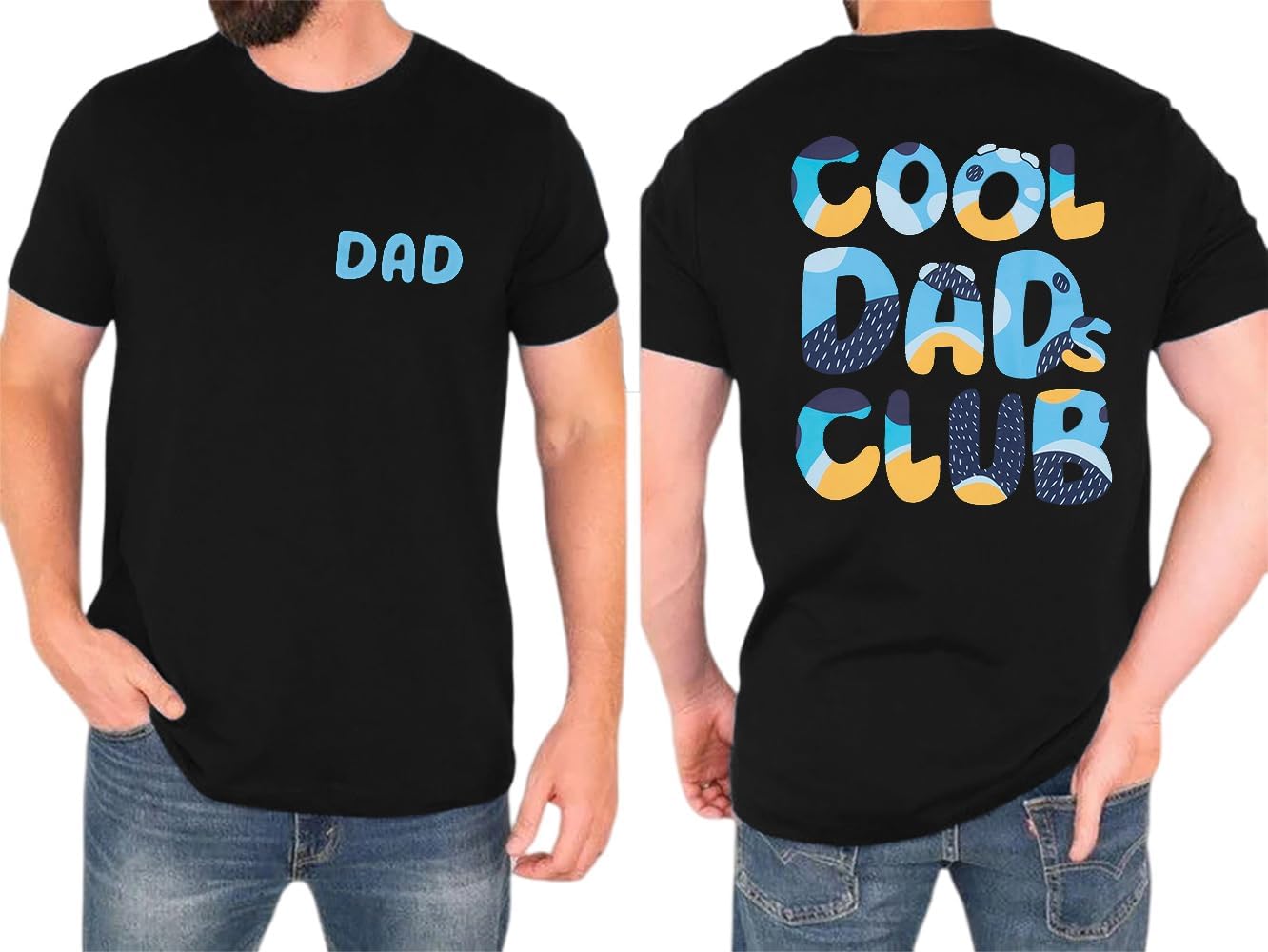 Dad Shirt Men Cool Dad Club T-Shirts Father's Day Tops Daddy Birthday Gift Tees Dads Life Clothes