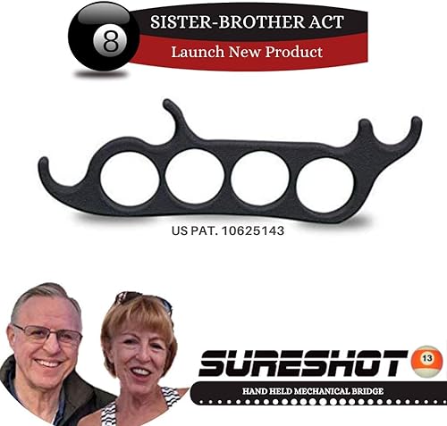 Miniatura 7 de Sureshot - Puente mecánico de billar para billar, puente de mano para billar, accesorio para taco de billar, el primer accesorio de billar que