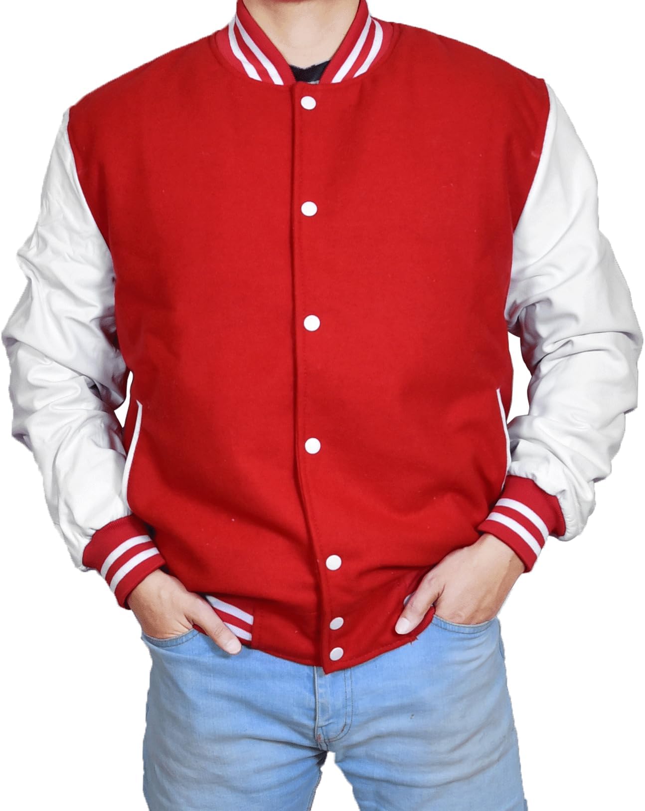 EASTIFIED Hotline Miami Varsity Letterman Brown Wool Letter B Patch Flight Bomber Jacket