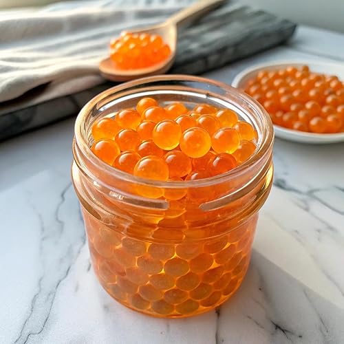 Vista 40 de Perlas de Boba de maracuyá, boba explosiva de pasión, perlas de tapioca de burbuja de la pasión para té de burbujas (maracuyá, 7 libras, 1 paquete)