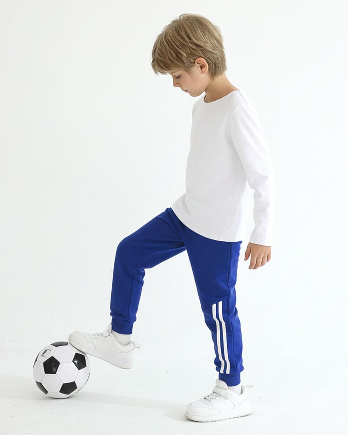 Boys Pants Toddler Kids Boys Sweatpants 3 Pack Elastic Waist Joggers Athletic Pants 3T 4T 5T Size 6 7 - Image 4