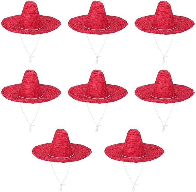 Boland - Sombrero Puebla, 8 piezas en un set, diámetro 49 cm, disfraz…