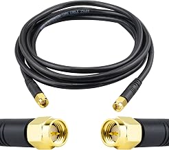 3M SMA Cable, SMA Male RG58/Coaxial Cable, SMAP Extension Cable, Extension Goat, 3G, 4G LTE, SMA Connector, 50 Ohm Radio, Wifi Router, Wireless LAN Devices, Adapter Pigtail, Extension Coaxial