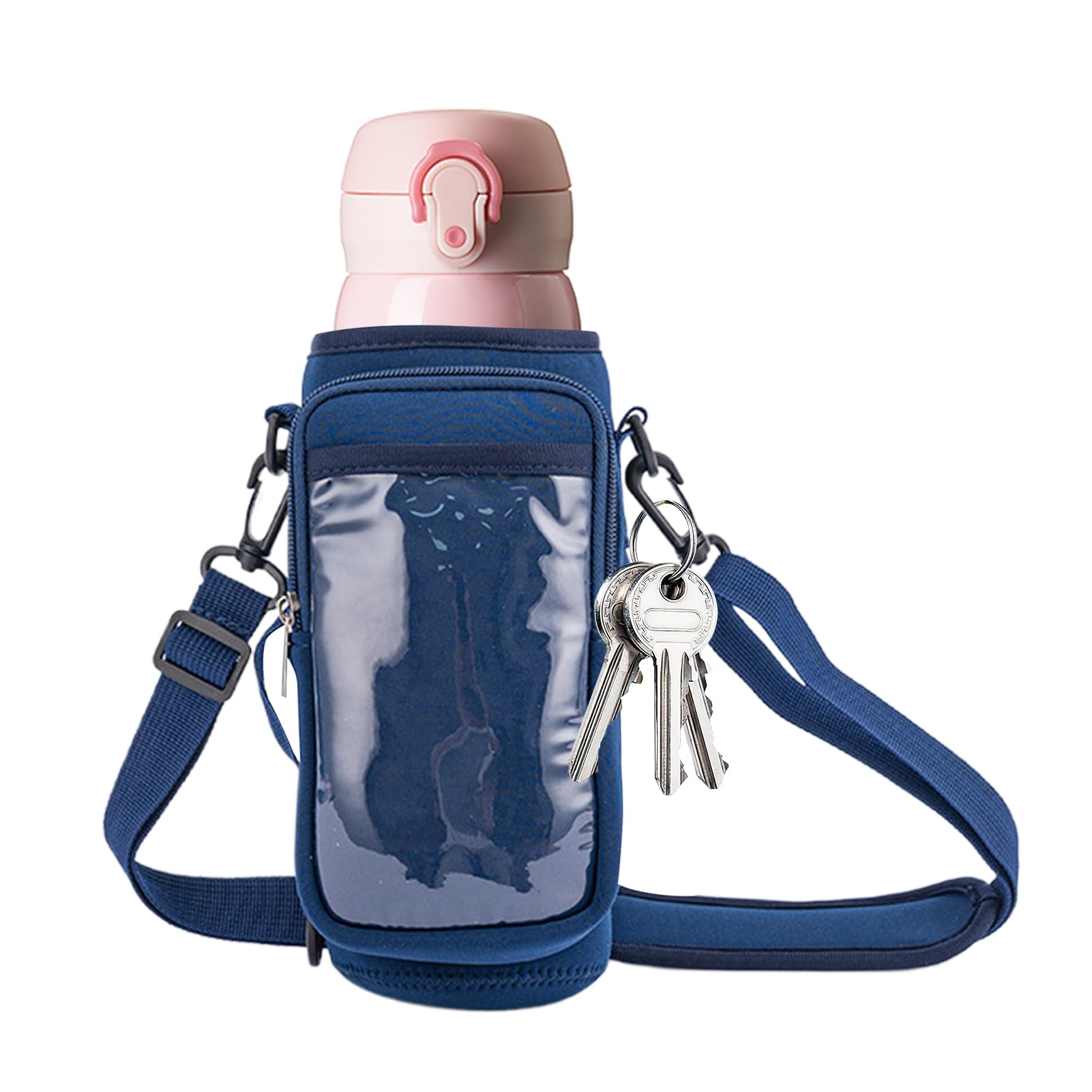 Bolsa magnética de Gimnasio para Mujer, Bolsa de Botella, Organizador de Bolsa de Gimnasio para Hombres y Mujeres con Correa para el Hombro para Viajes, Trabajo y Deportes, Marino, Refer to