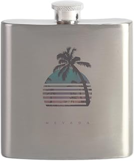 CafePress Awesome Las Vegas Nevada America American St Flask 7 oz Stainless Steel Drinking Flask