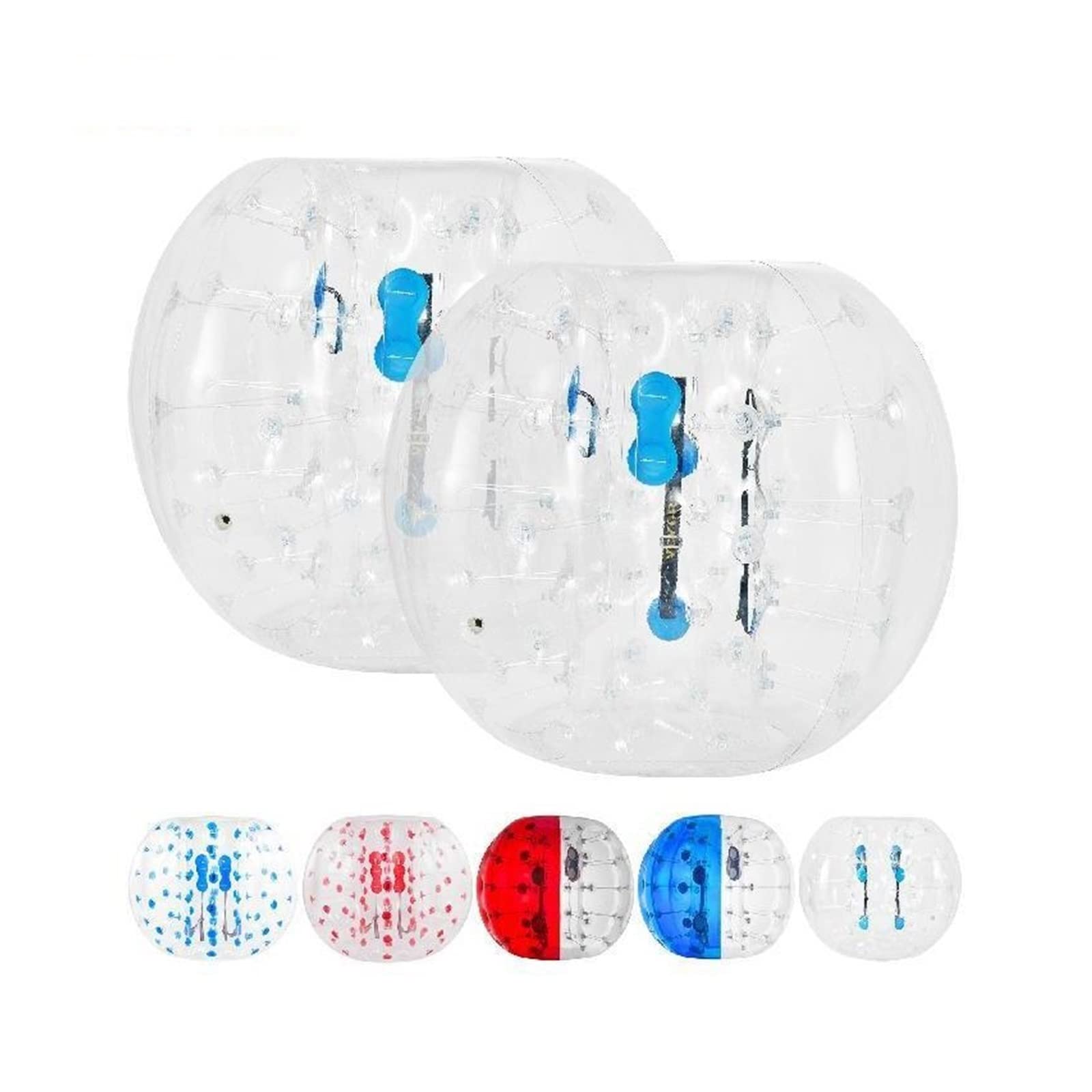 CVFRDD 2 Pack 1.2m Bumper Bubble Soccer Balls Body Inflatable Zorb Ball Dia 4FT For Kids/Adults