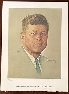 Norman Rockwell Signed Numbered Lithograph JFK President John F. Kennedy + COA & Booklet