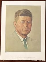 Norman Rockwell JFK signed lithograph image
