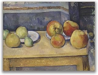 Yomcut Paul Cezanne Painting Series Still Life Apples And Pears Poster Impressionist Art Famous Master Painting Print Classical Fine Art Oil Painting Modern Home Wall Decor Unframed（12x16in30x40cm）